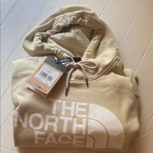 The North Face Tan Hoodie Sweatshirt Classic Pullover